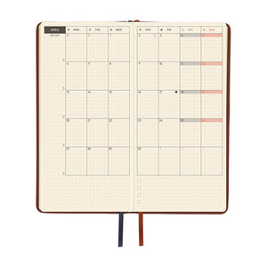 2026 Hobonichi Weeks: Leather - Wine Brown