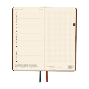 2026 Hobonichi Weeks: Leather - Wine Brown