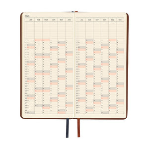 2026 Hobonichi Weeks: Leather - Wine Brown