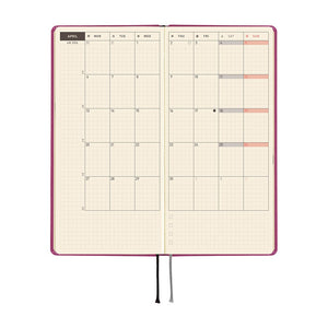 2026 Hobonichi Weeks MEGA: Colors - Peony Purple