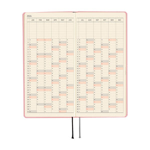 2026 Hobonichi Weeks MEGA: Colors - Strawberry Milk