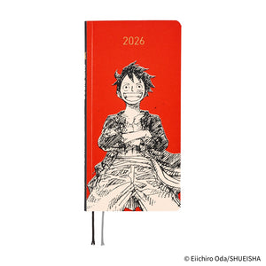 PRE ORDER 2026 Hobonichi Weeks: ONE PIECE magazine: Straw Hat Luffy (Red)