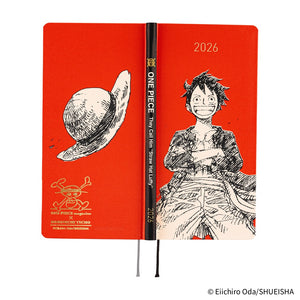 PRE ORDER 2026 Hobonichi Weeks: ONE PIECE magazine: Straw Hat Luffy (Red)