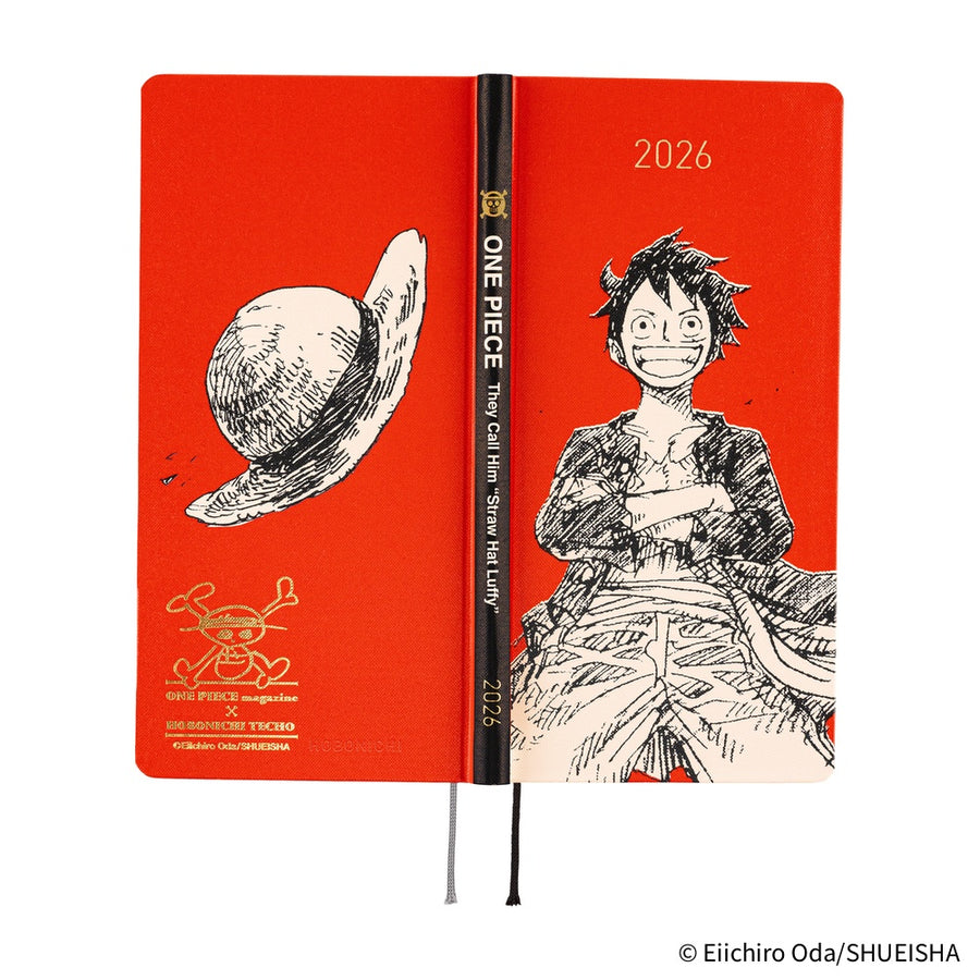 PRE ORDER 2026 Hobonichi Weeks: ONE PIECE magazine: Straw Hat Luffy (Red)