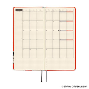 PRE ORDER 2026 Hobonichi Weeks: ONE PIECE magazine: Straw Hat Luffy (Red)
