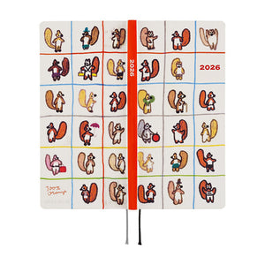 2026 Hobonichi Weeks: 100%ORANGE - Squirrel’s Moving Day