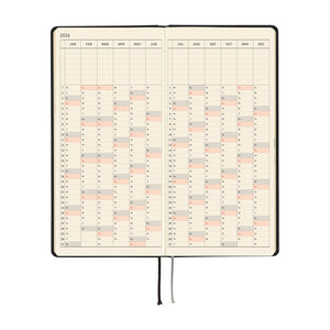 2026 Hobonichi Weeks: Paper Series - Black Gingham