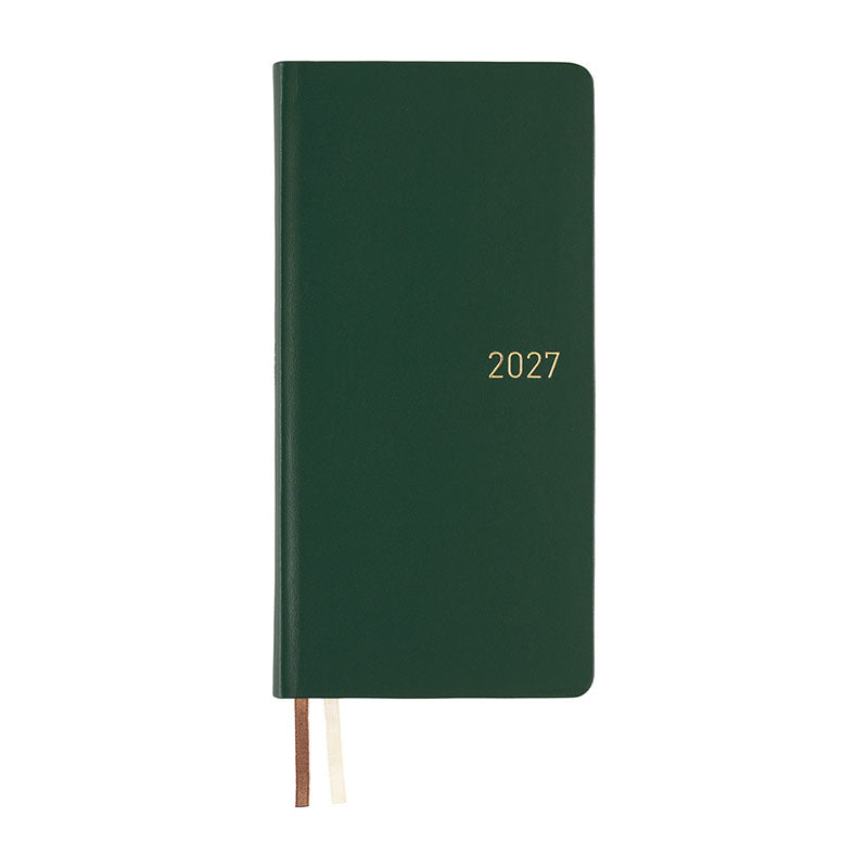 2027 Hobonichi Weeks: Leather - Forest Green