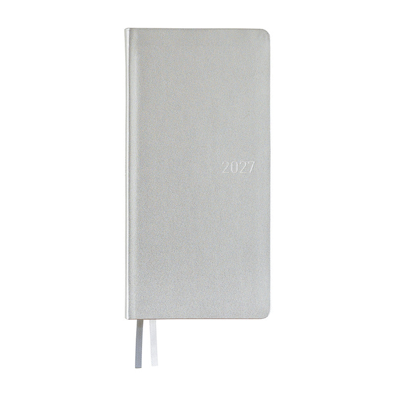 2027 Hobonichi Weeks: Leather - Noble Silver