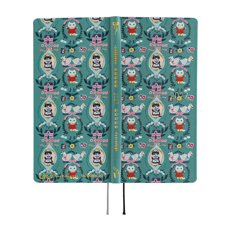 2027 Hobonichi Weeks: Yumi Kitagishi - White Cat Wallpaper