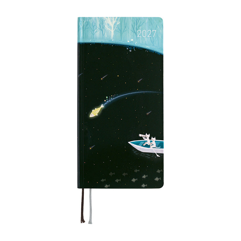 2027 Hobonichi Weeks: Hiroko Kubota - Meteor Shower in the Light Blue Forest
