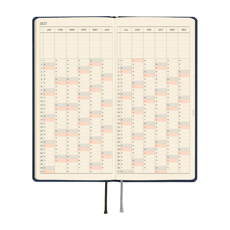 2027 Hobonichi Weeks MEGA: Colors - Midnight Blue