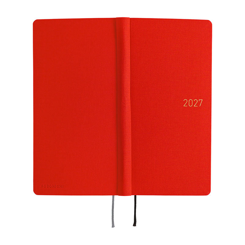 2027 Hobonichi Weeks MEGA: Colors - Poppy Red