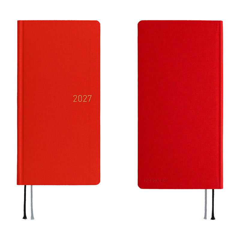 2027 Hobonichi Weeks MEGA: Colors - Poppy Red