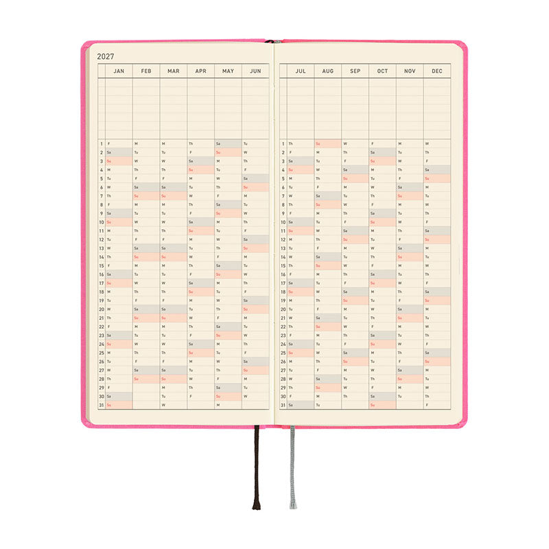 2027 Hobonichi Weeks MEGA: Colors - Pink Sapphire