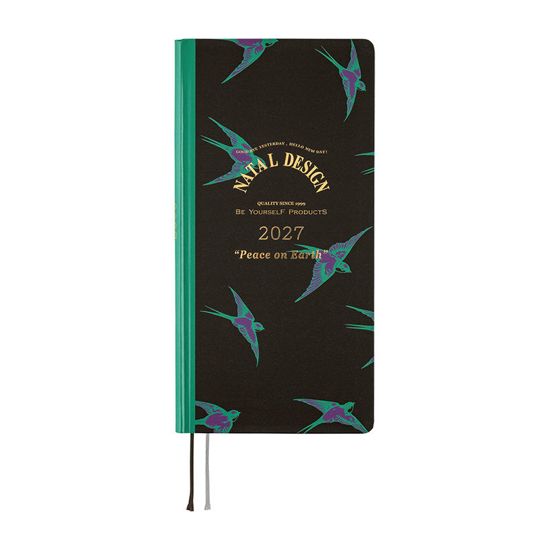 2027 Hobonichi Weeks: Natal Design - Lucky Swallow