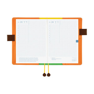 2026 Hobonichi COVER A5: 100%ORANGE - Where’s the Squirrel Going