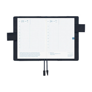 2026 Hobonichi COVER A6: Colors - Black x Clear Blue