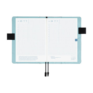 2026 Hobonichi COVER A5: Colors - Black x Clear Blue