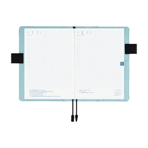 2026 Hobonichi COVER A5: Colors - Black x Clear Blue
