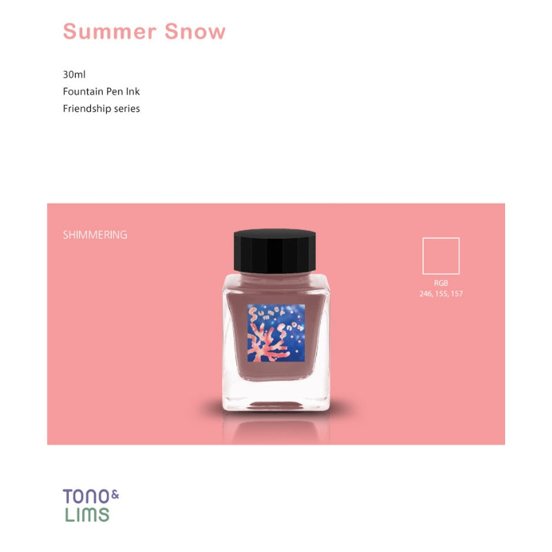 Tono & Lims Fountain Pen Ink - Friendship - Summer Snow