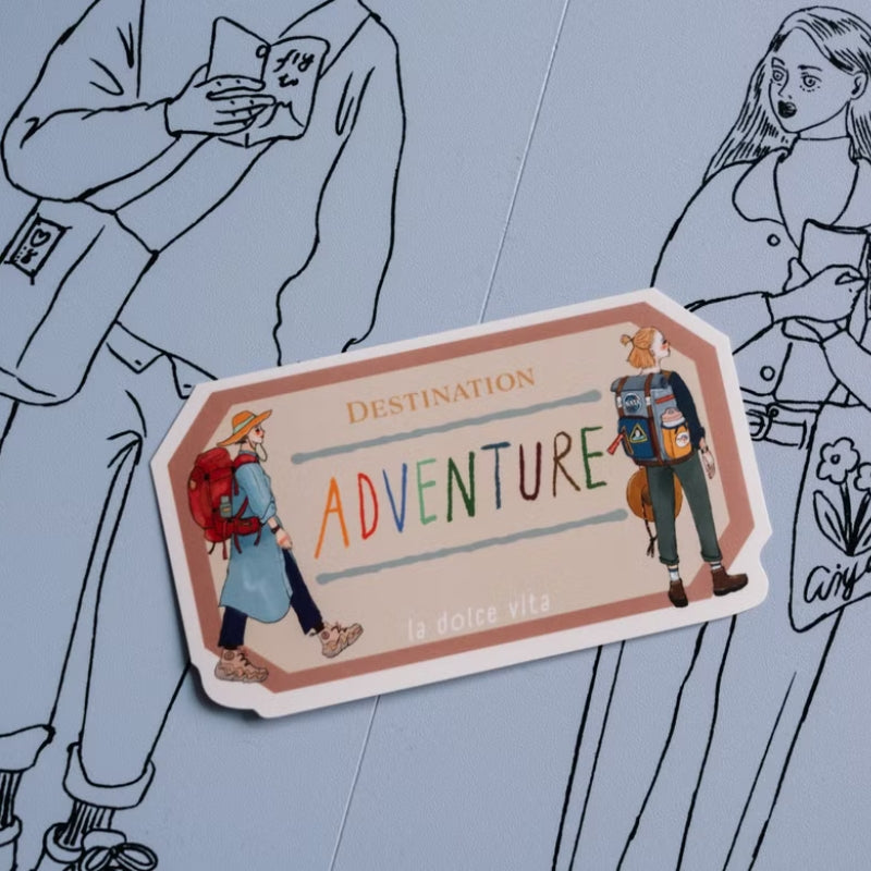 La Dolce Vita Travel Agency Outdoor Waterproof Sticker - Adventure