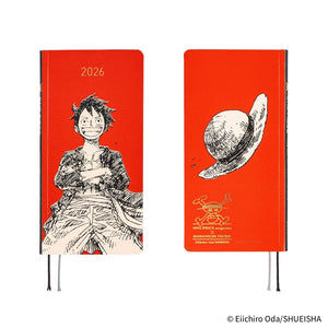 PRE ORDER 2026 Hobonichi Weeks: ONE PIECE magazine: Straw Hat Luffy (Red)