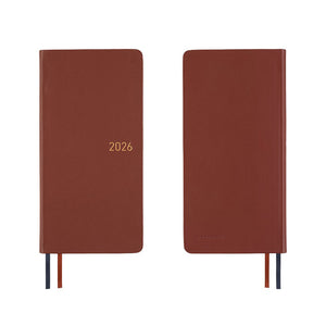2026 Hobonichi Weeks: Leather - Wine Brown