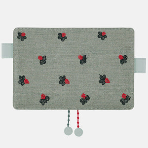 IN STOCK: 2024 Hobonichi COVER A6 Mina Perhonen: Light Berry (Green)