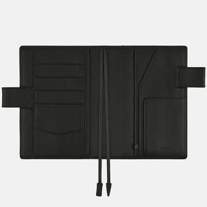 IN STOCK: 2024 Hobonichi COVER A6 Leather: TS Basic - Black