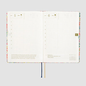 IN STOCK: 2024 Hobonichi A6 HON - Liberty Fabrics: Emma and Georgina JPN