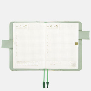 IN STOCK: 2024 Hobonichi COVER A5 Liberty Fabrics: Hollyhocks (Orange)