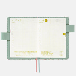 IN STOCK: 2024 Hobonichi COVER A5 Liberty Fabrics: Hollyhocks (Orange)