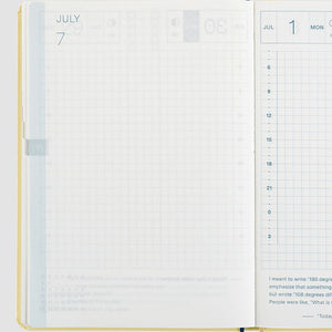 IN STOCK: 2024 Hobonichi A6 HON - Slash Ivory (Japanese)