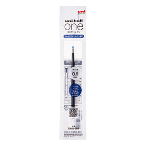 Uni-ball One Gel Pen 0.5 mm Fine Refill Blue Black