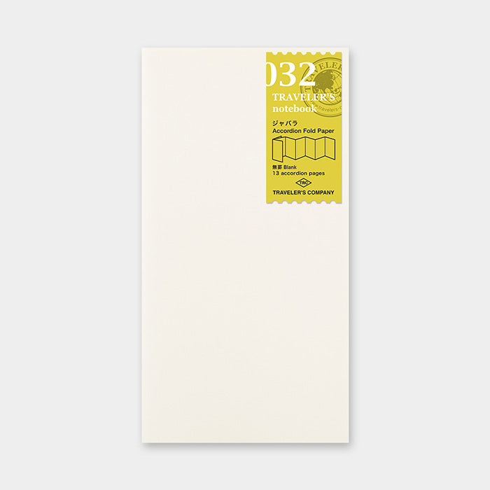 Traveler's Notebook Refill 032 - Regular Size - Accordian Fold Paper