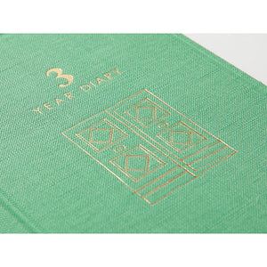 Midori Limited Edition Undated 3-Year Diary Gate - Mini Green