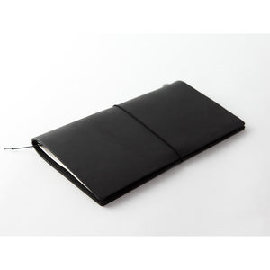 Traveler's Notebook Black - Regular Size - Leather Journal Notebook Kit