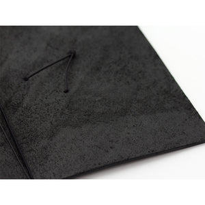 Traveler's Notebook Black - Regular Size - Leather Journal Notebook Kit