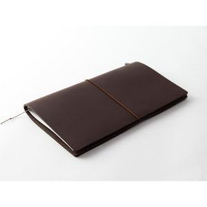 Traveler's Notebook Tea (Brown) - Passport Size - Leather Journal Notebook Kit