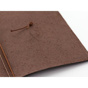 Traveler's Notebook Tea (Brown) - Passport Size - Leather Journal Notebook Kit