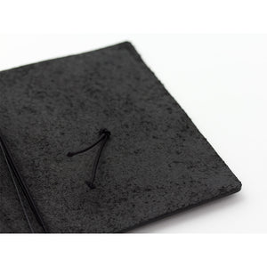 Traveler's Notebook Black - Passport Size - Leather Journal Notebook Kit