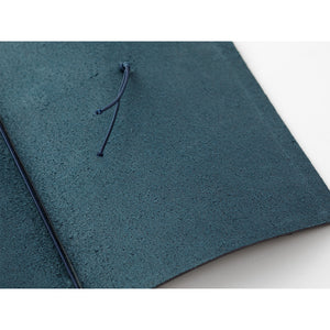 Traveler's Notebook Blue - Regular Size - Leather Journal Notebook Kit