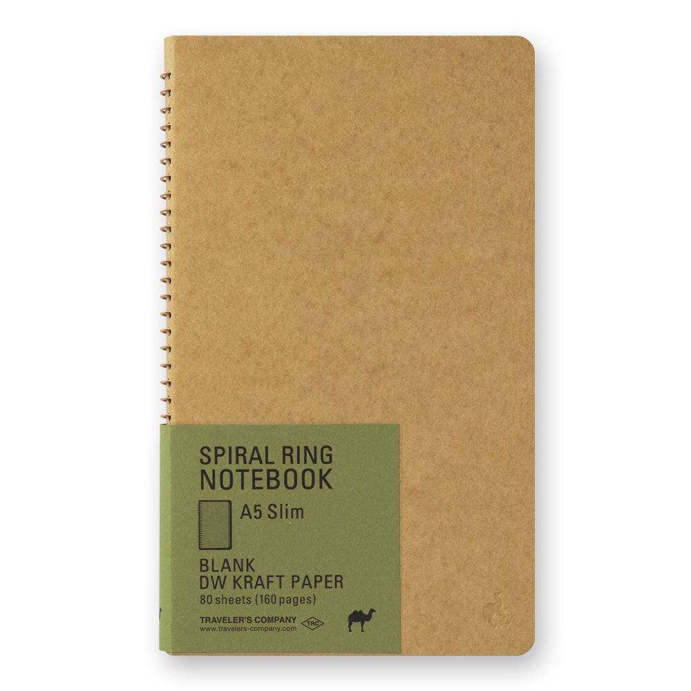 Midori Traveler's Company TRC Spiral Ring Notebook - A5 Slim - Kraft Paper