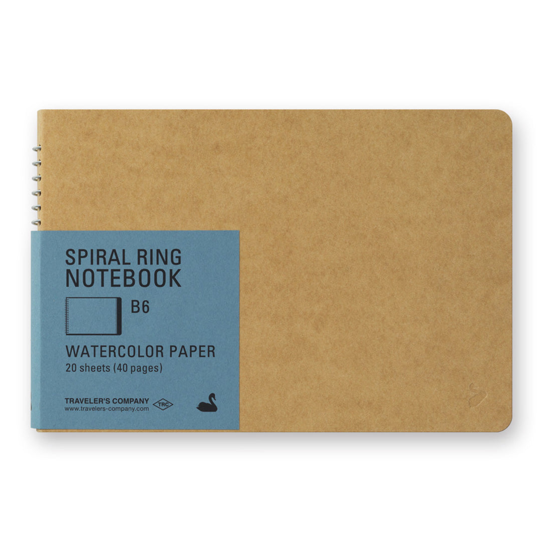 Midori Traveler's Company TRC Spiral Ring Notebook - B6 Slim - Watercolor