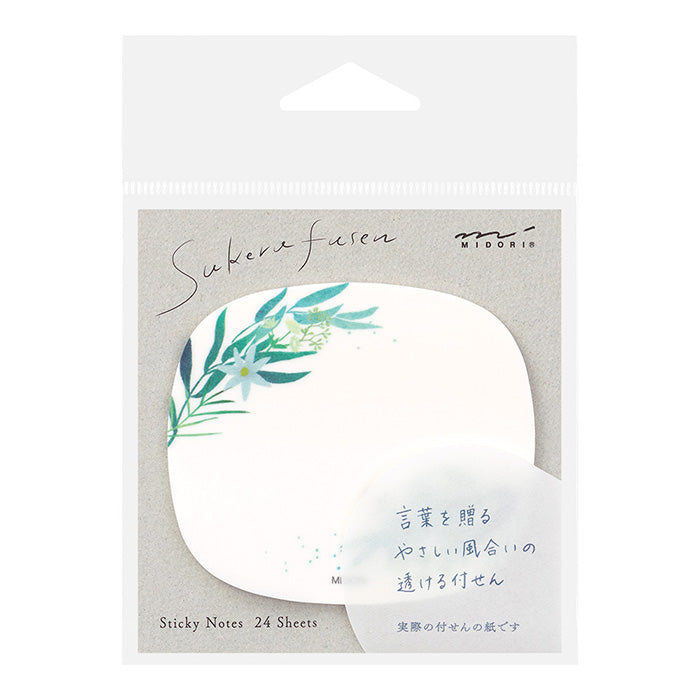 Midori Sticky Notes Transparency Leaves - 19082006