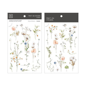 MU Print On Sticker Transfer - 160 - Floating Flowers