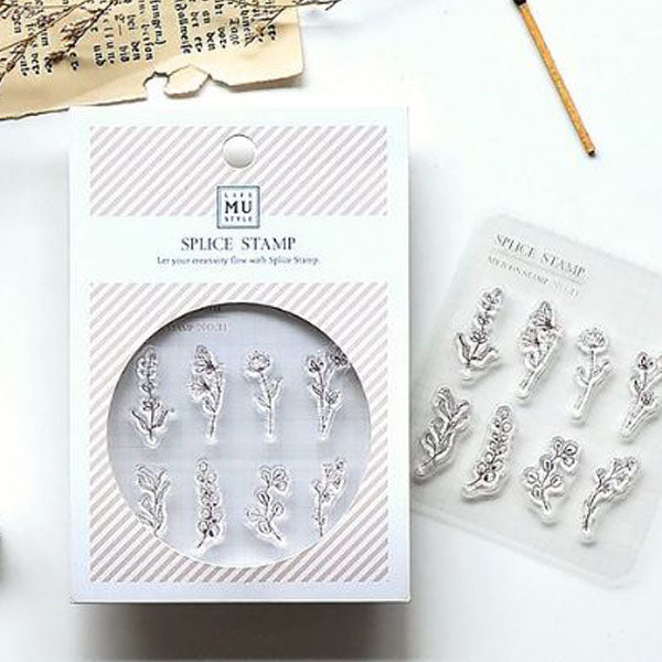 MU Print Icon Stamp Set - 2011 Flower Time