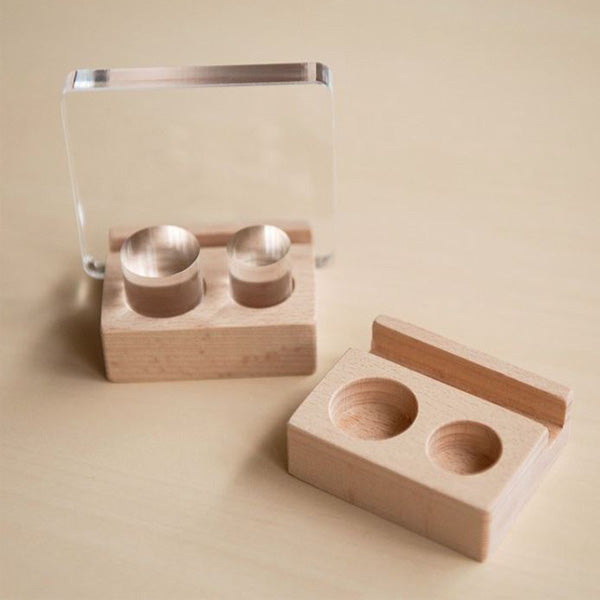 MU Print Wooden Acrylic Block Holder