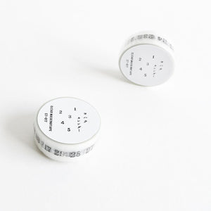 Yohaku Clear Masking Tape - Calendar CT-017